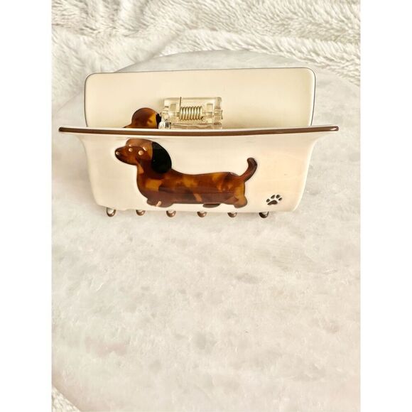 Tortoiseshell dachshund cream color hair cloth  - Picture 4 of 6